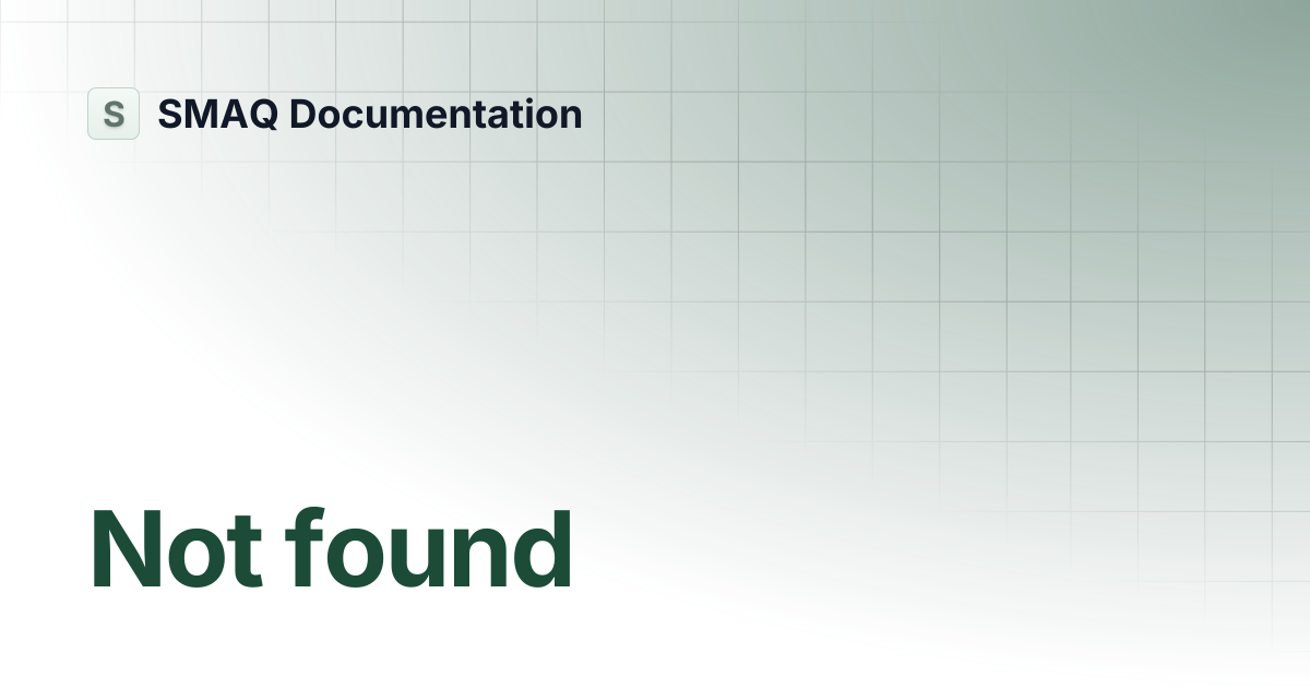 Mongodb smaq documentation